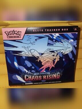 New/Sealed Pokemon Mega Evolution Chaos Rising Elite Trainer Box